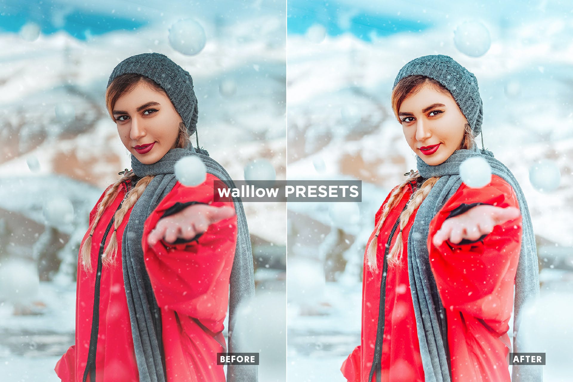 10个明亮的圣诞照片滤镜LR预设模板 10 Bright Christmas Desktop & Mobile presets 插件预设 第6张