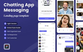 聊天App移动应用程序UI套件 Tolki – Chatting Mobile App UI Kits