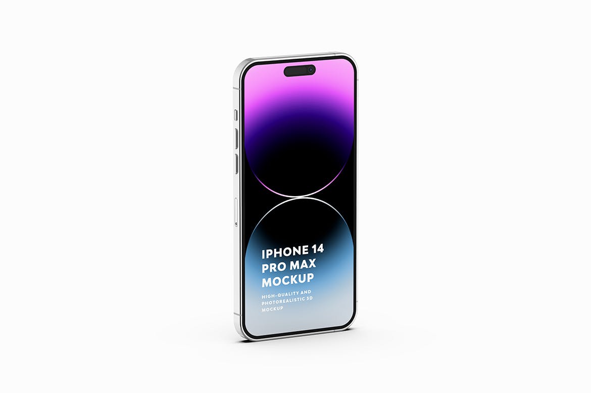 UI/UX设计展示苹果iPhone 14 Pro Max手机样机 iPhone 14 Pro Max Mockup 样机素材 第3张