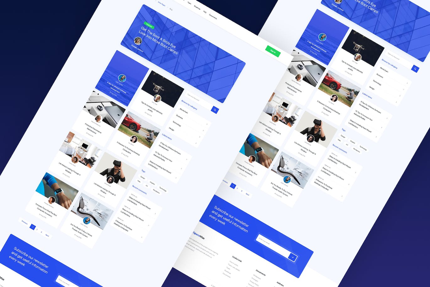 多用途网站着陆页HTML模板 SpaceMax – Multipurpose HTML Template APP UI 第2张