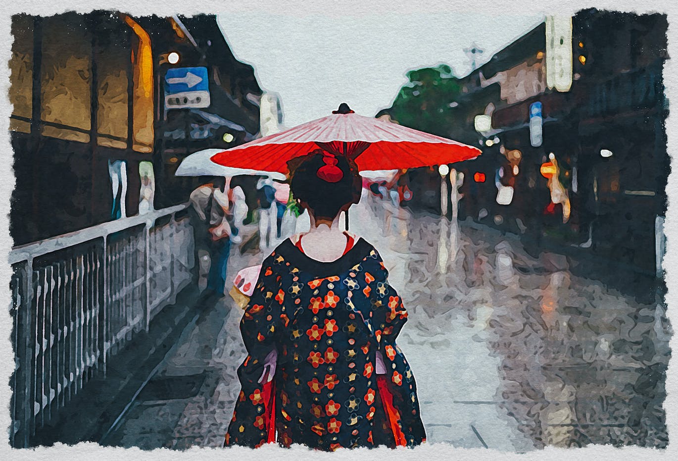 水彩绘画照片处理效果PS动作模板v2 Watercolor Paint V.2 – Photoshop Action 插件预设 第6张