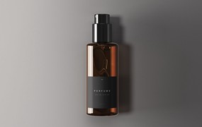 经典香水瓶包装样机 Classic Perfume Bottle Mockup