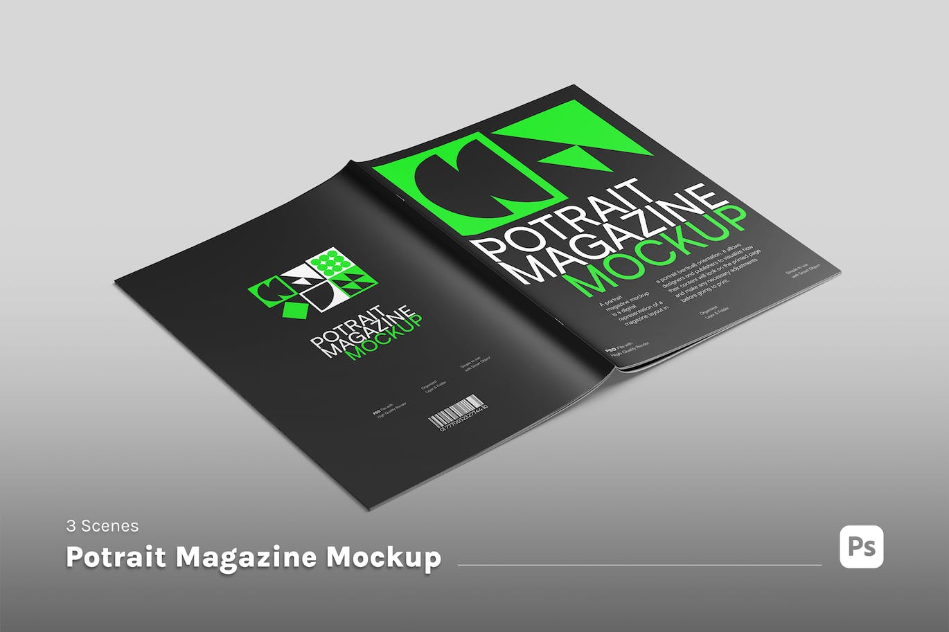 杂志效果图样机模板 Magazine Mockup 样机素材 第1张