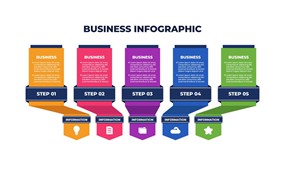 丰富多彩商业信息图表扁平设计模板 Colorful Business Infographic Flat Design