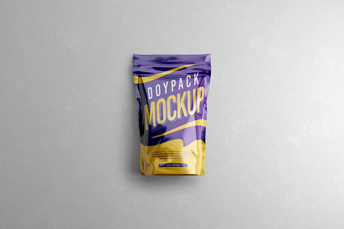 咖啡豆包装自立袋样机图 Doypack Mockup 样机素材 第5张