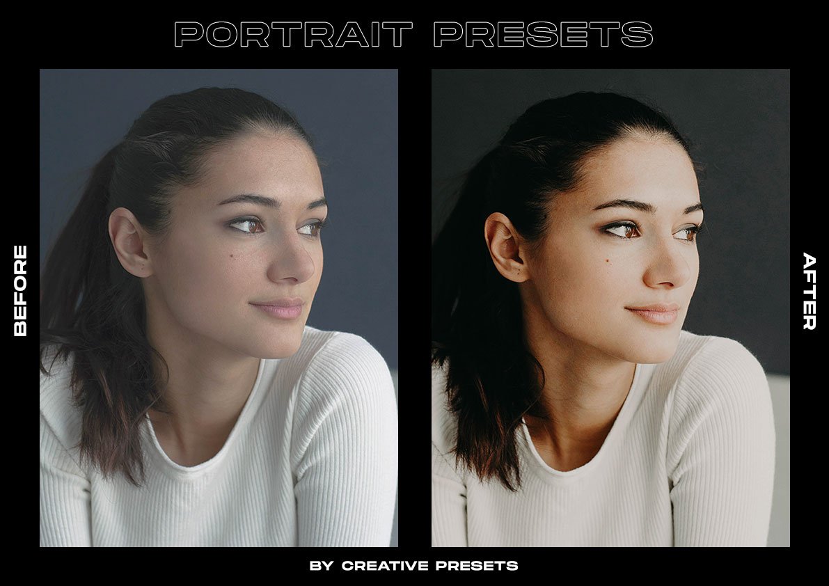 80多个ins风复古时尚人像婚礼摄影街拍LR预设 80 Portrait Lightroom Presets Bundle 插件预设 第8张