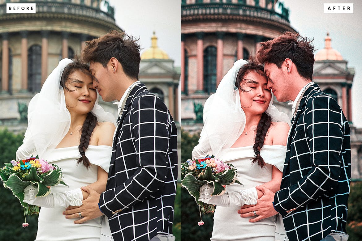 婚礼照片调色处理Photoshop动作 Wedding Photoshop Action 插件预设 第2张