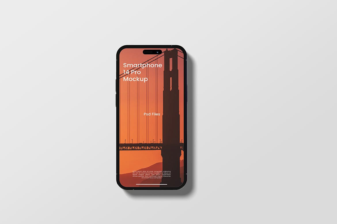 16种不同样式iPhone 14 Pro手机样机图 Smartphone 14 Pro Mockup 样机素材 第16张