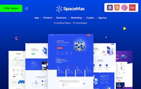 多用途网站着陆页HTML模板 SpaceMax – Multipurpose HTML Template