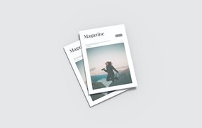 杂志封面展示样机模板 Magazine Cover Mockup Template