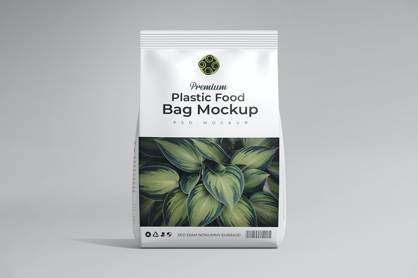 哑光塑料食品包装袋PSD样机 Matte Plastic Food Packaging Bag PSD Mockup 样机素材 第10张