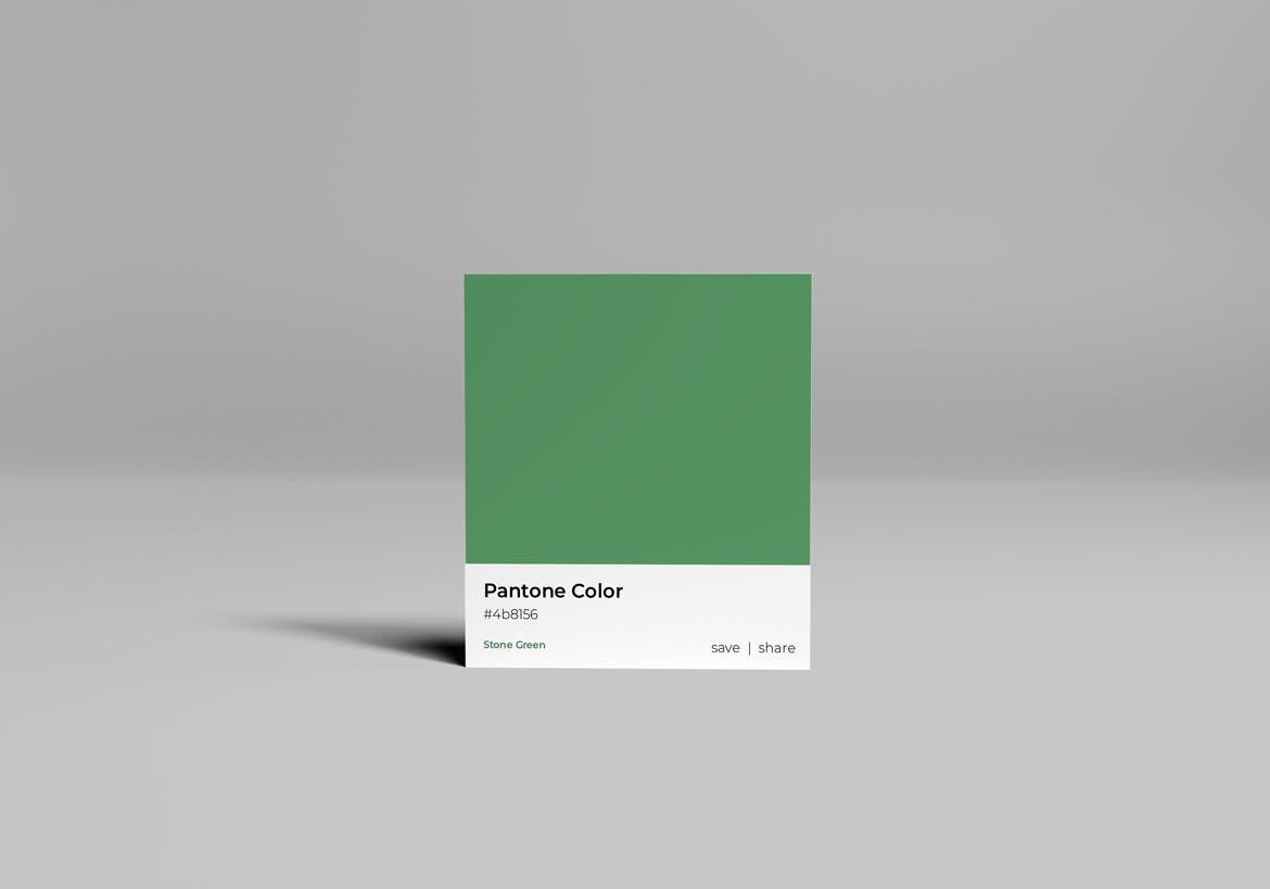 潘通色彩卡片样机图 Pantone Card Mockup 样机素材 第2张