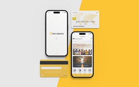 iPhone 14 Pro和 Sim卡样机图v2 XFA – iPhone 14 & Sim Card Mockup V2