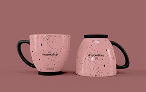 陶瓷杯子设计展示样机模板 Cups Mockup