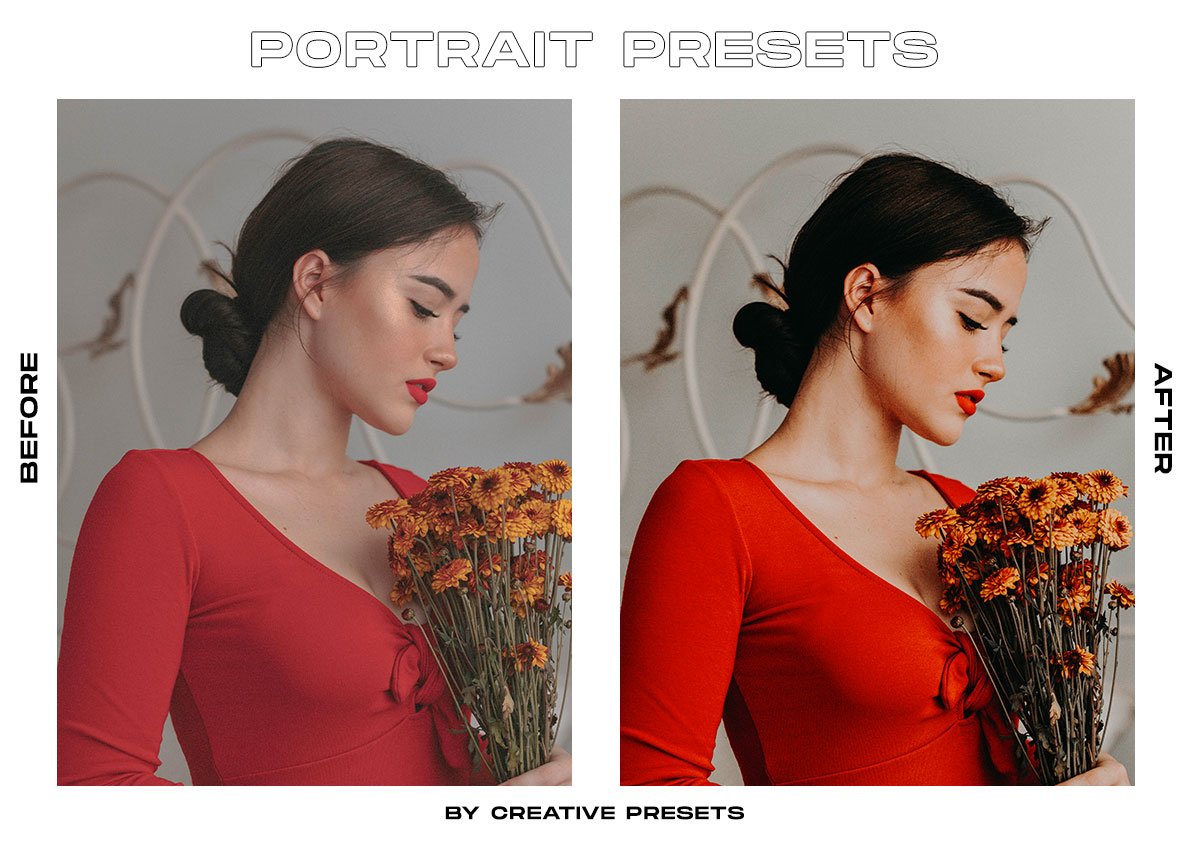 80多个ins风复古时尚人像婚礼摄影街拍LR预设 80 Portrait Lightroom Presets Bundle 插件预设 第4张