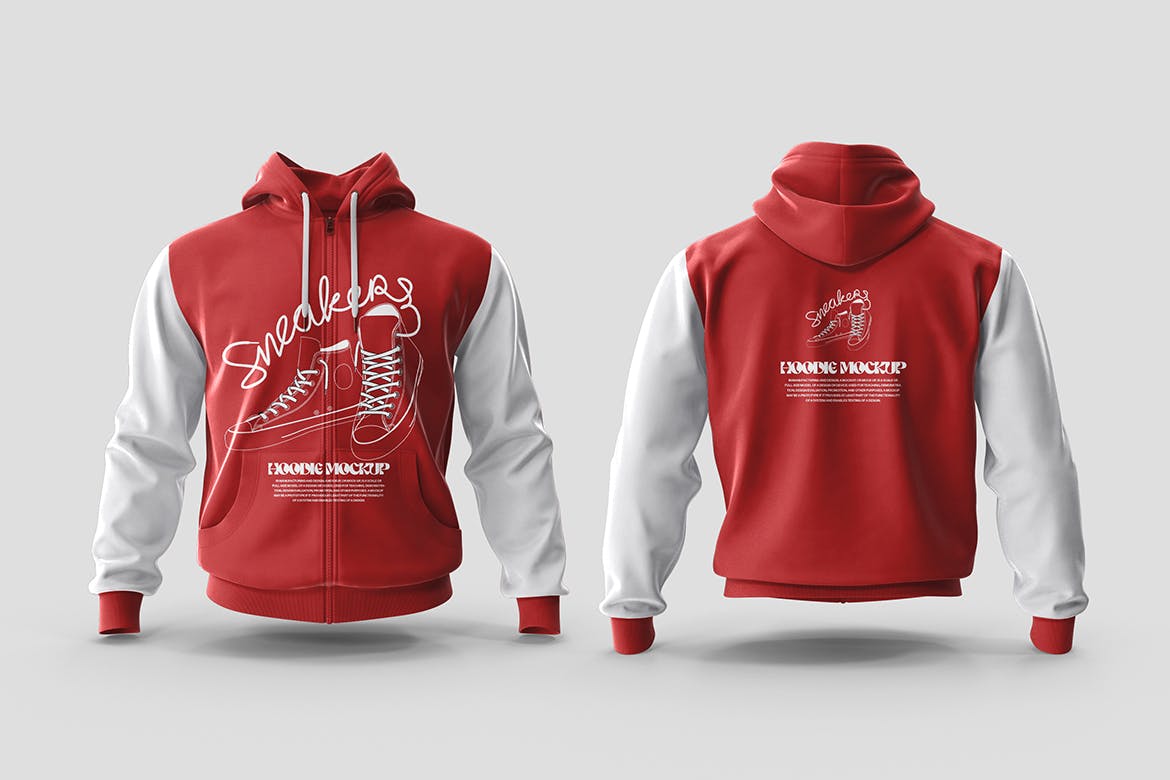 夹克/连帽衫/卫衣设计样机 Jacket Hoodie Mockups 样机素材 第3张