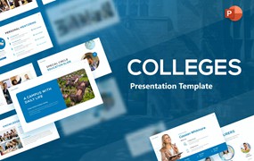 专业学院院校PPT素材 Colleges Professional PowerPoint Template