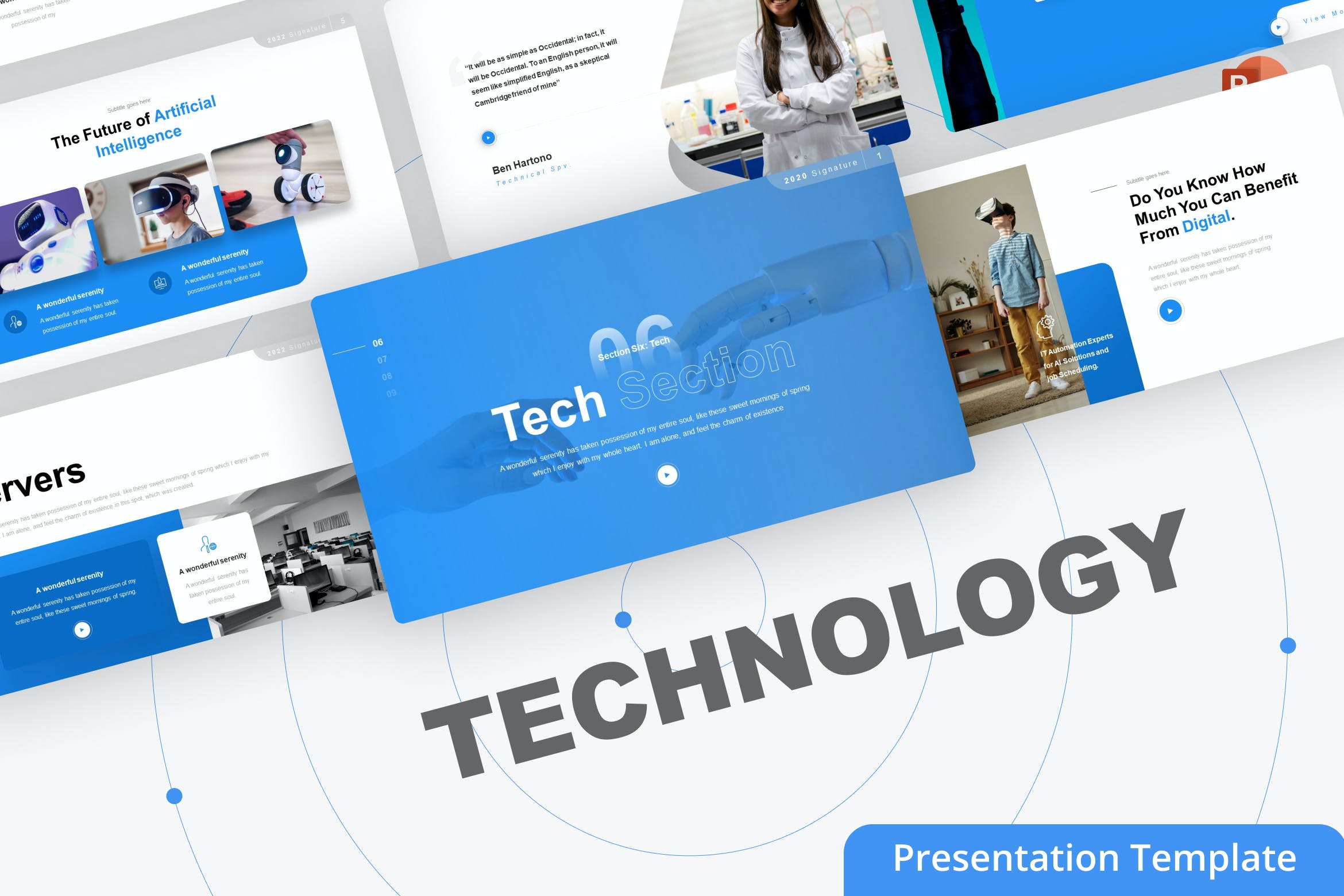 技术产品PPT幻灯片模板下载 Technology PowerPoint Template 幻灯图表 第1张