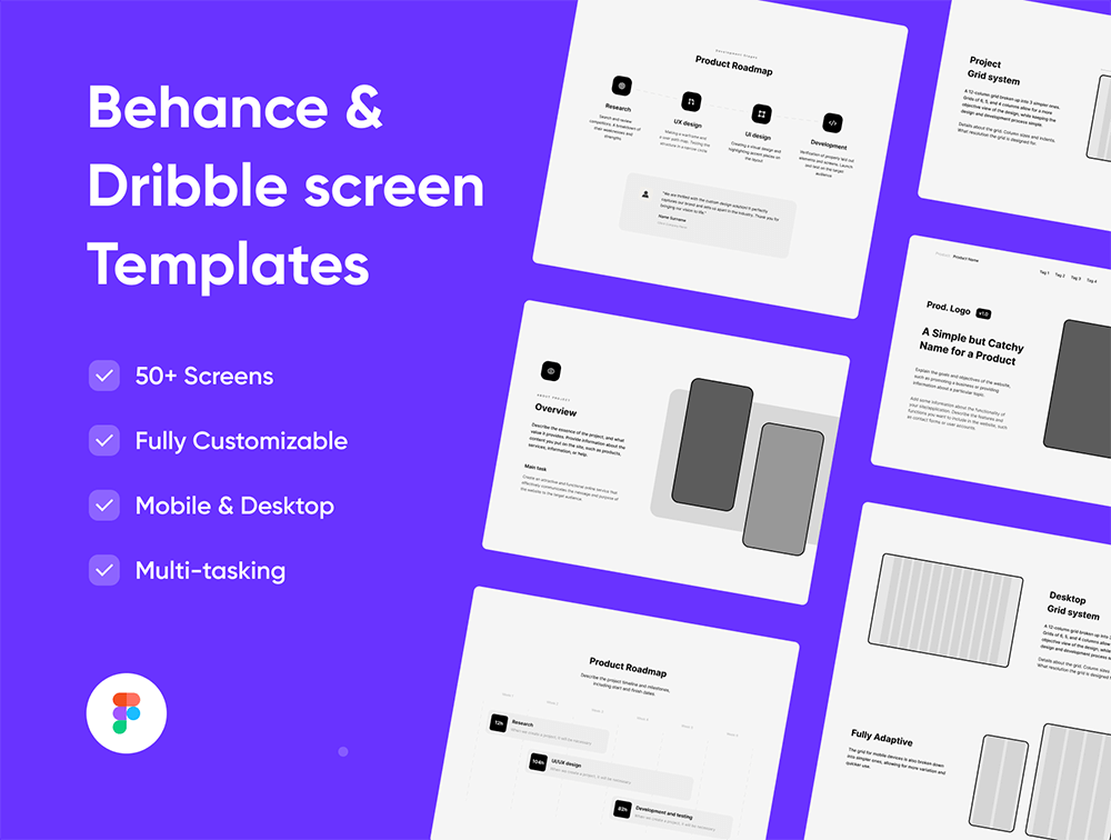 Behance和Dribbble样机模板套件 APP UI 第1张