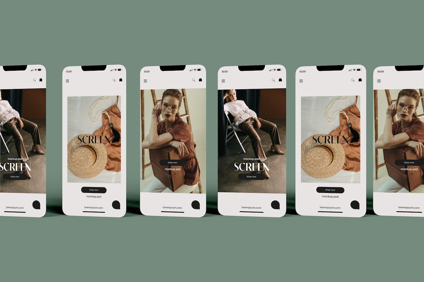 智能手机iPhone网站布局展示样机 Smartphone Website Layout Mockup 样机素材 第1张