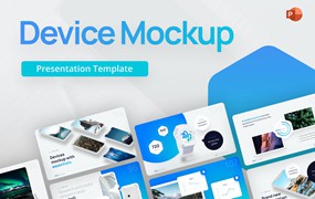 响应式设备样机PPT素材 Device Mockup PowerPoint Template