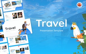 旅游创意PPT演示文稿 Travel Creative PowerPoint Template