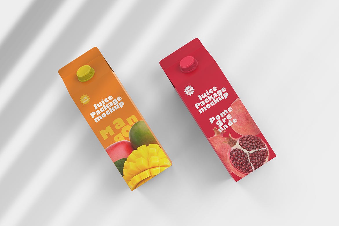 果汁/牛奶盒包装设计样机 Juice Box Mockup 样机素材 第5张