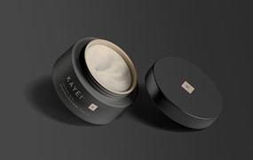 化妆品罐品牌包装样机 Cosmetic Jar Mockup