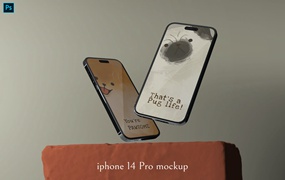 iphone 14 Pro手机效果图样机 iphone 14 Pro mockup