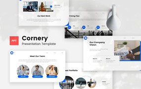 企业公司PPT素材 Cornery – Corporate PowerPoint Template