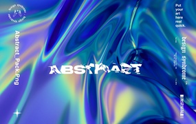 40个高质量抽象镀铬全辐射纹理图像包 Abstract Image Pack