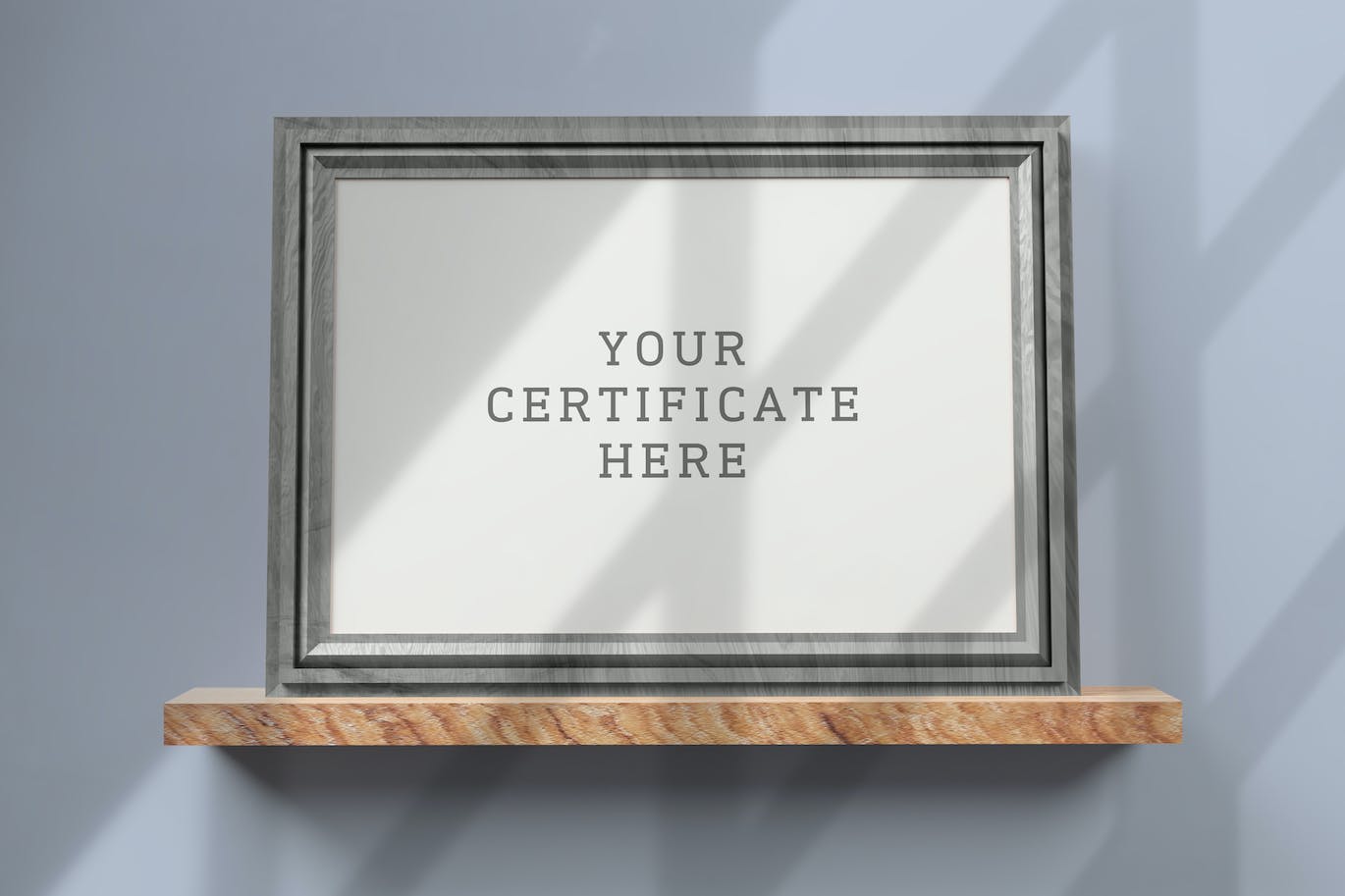 证书框架样机图 Certificate Shelf Mockup 样机素材 第1张