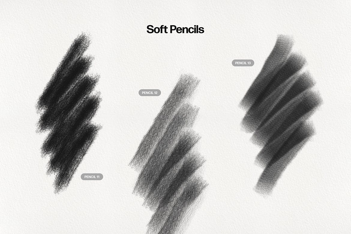 铅笔素描Procreate笔刷 Basic Pencil Procreate Brushes 笔刷资源 第6张