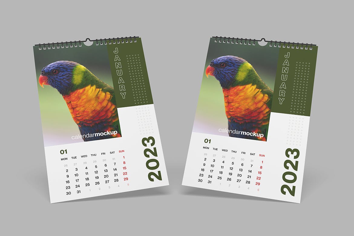 挂历日历设计样机 Wall Calendar Mockup 样机素材 第3张