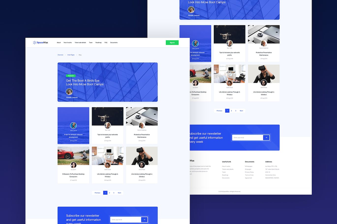 多用途网站着陆页HTML模板 SpaceMax – Multipurpose HTML Template APP UI 第3张