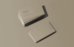 文具品牌名片展示样机 （PSD） Branding Business Cards Mockup (PSD)