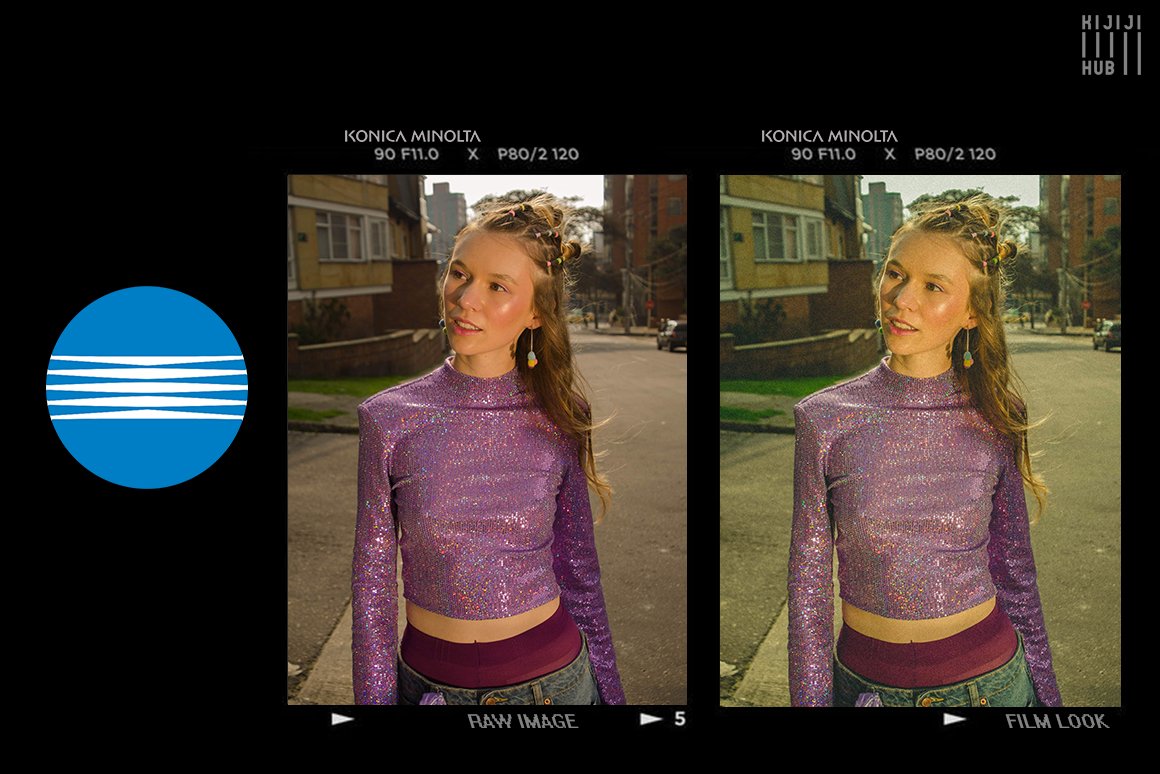 高仿美能达x300相机胶卷风格街拍LR预设 Kijiji Hub MINOLTA X-300 Film Look Presets 插件预设 第4张