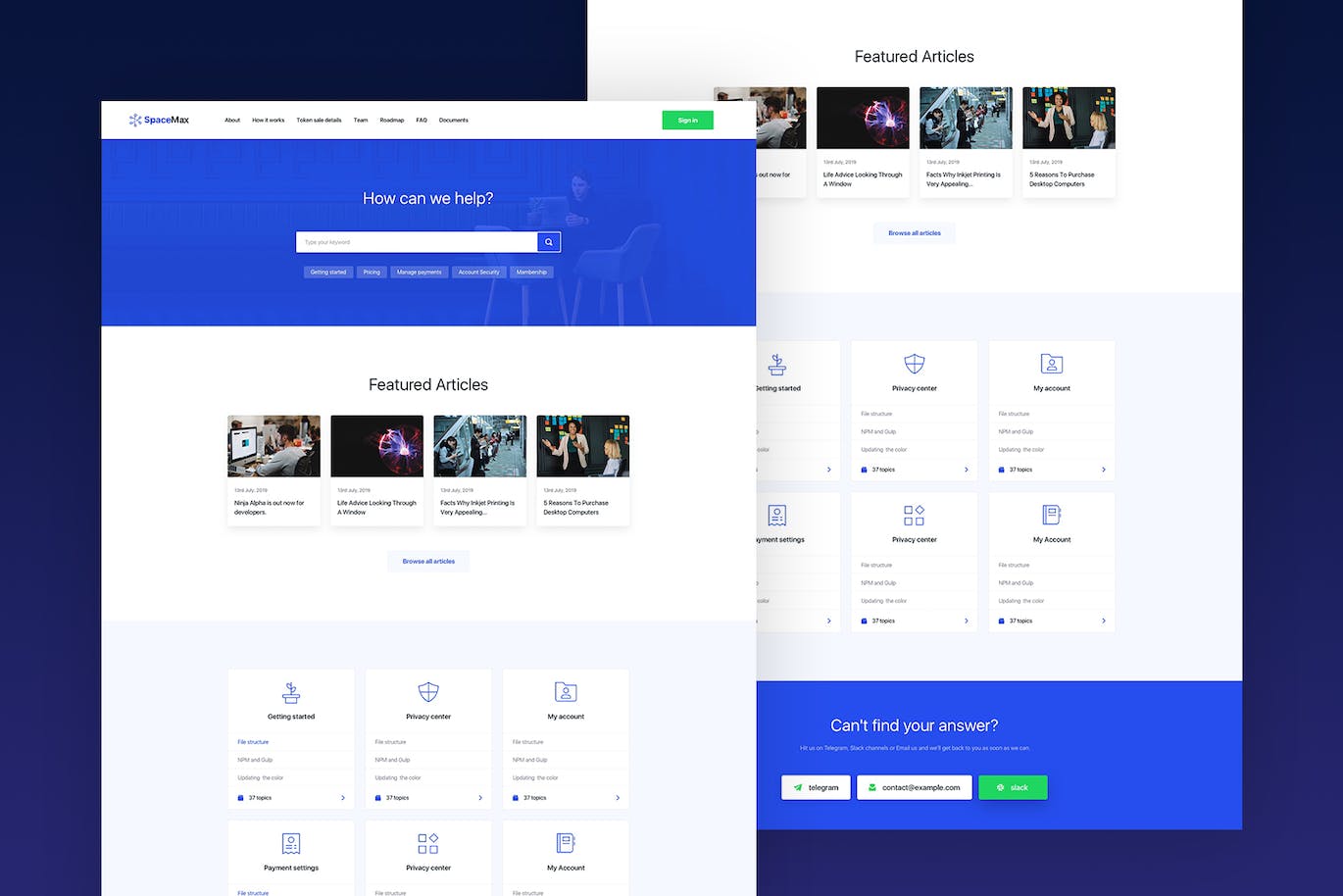 多用途网站着陆页HTML模板 SpaceMax – Multipurpose HTML Template APP UI 第5张