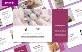 宠物种类介绍Powerpoint模板下载 Albay Petshop PowerPoint