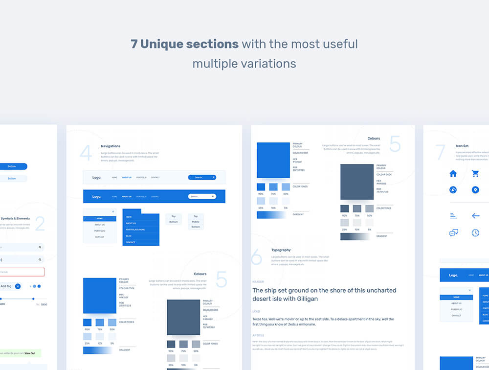 Web界面设计UI元素和符号 APP UI 第5张