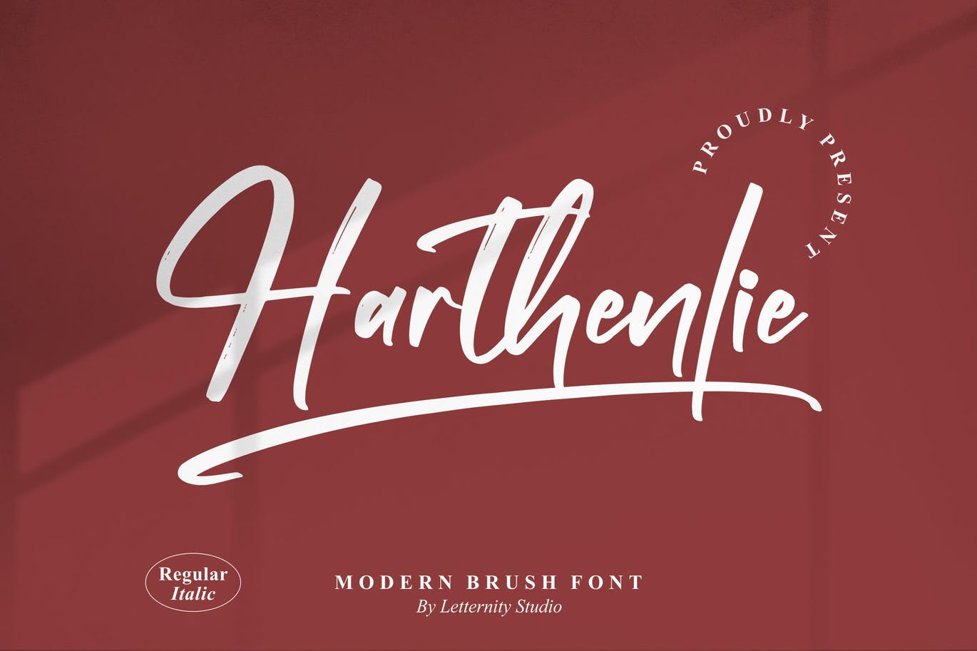 个人签名笔刷字体素材 Harthenlie Brush Font 设计素材 第10张