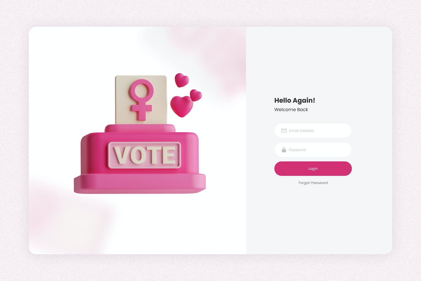 妇女节粉色3D图标集 Women’s Day 3D Icon Set 图标素材 第3张