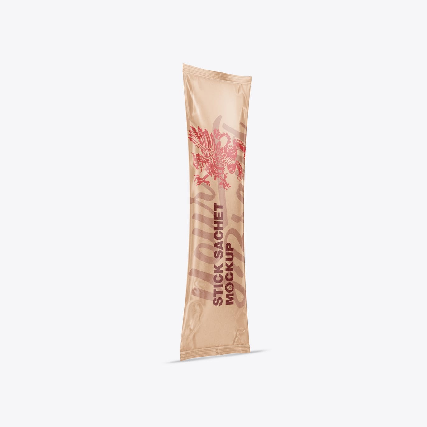 牛皮纸小袋包装设计样机图 Pack Kraft Stick Sachets Mockup 样机素材 第6张