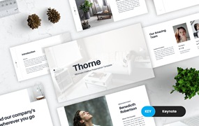 极简作品展示演示Keynote模板 Thorne – Minimal Keynote Template