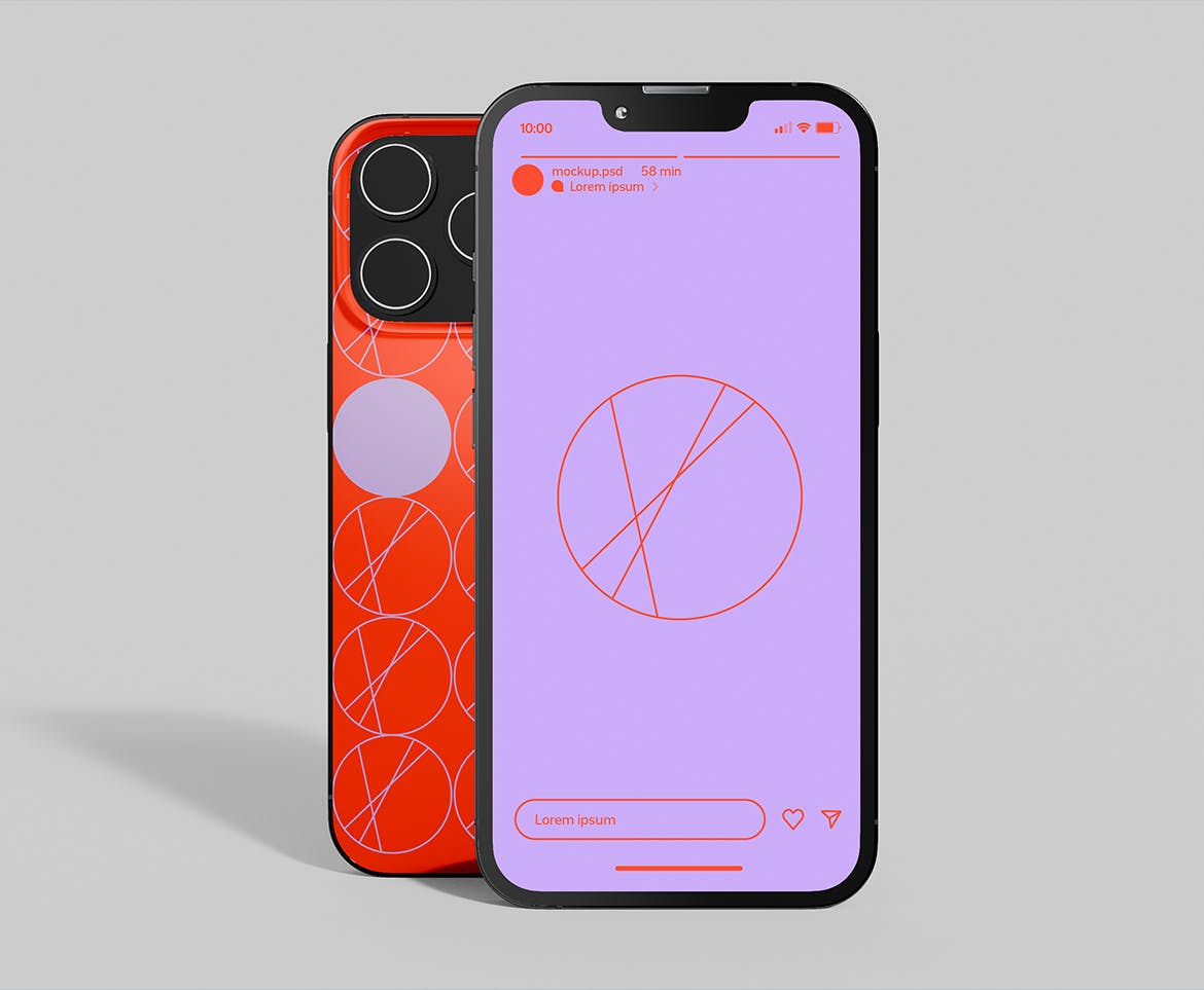 简约场景苹果iPhone手机样机psd模板v3 Smartphones Mockup 样机素材 第2张