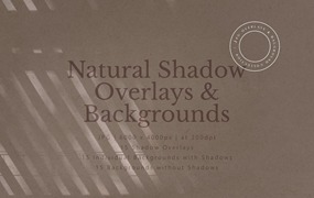 自然阳光阴影叠层和背景素材 Natural Shadow Overlays and Backgrounds