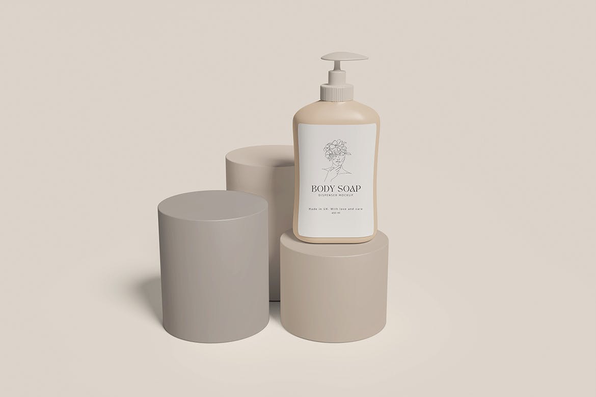 按压皂液器包装设计样机 Soap Dispenser Mockup 样机素材 第3张