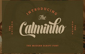 加粗手写字体 Calminho Bold Script Font