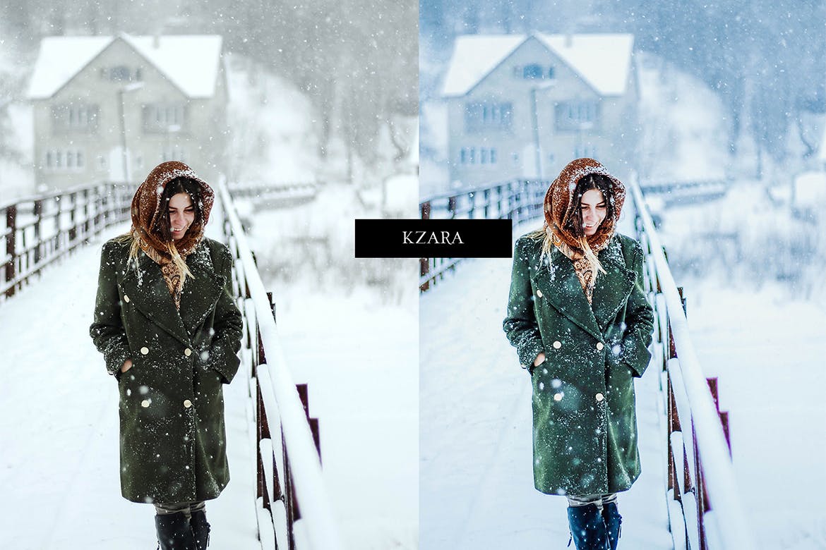 冬季蓝色滤镜照片后期处理lightroom预设 Lightroom Presets – Winter Blues 插件预设 第7张