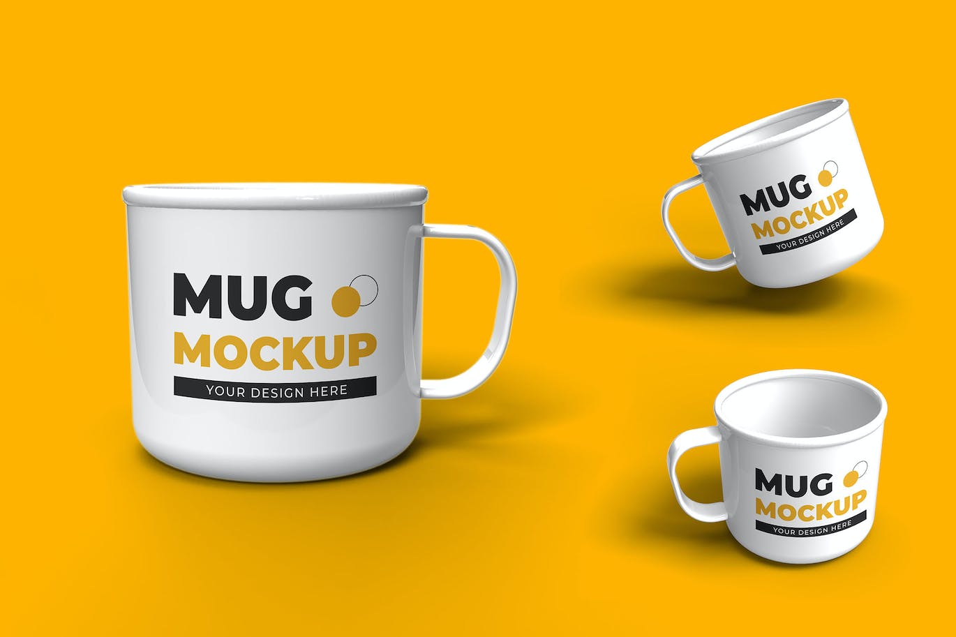 金属水杯外观设计样机图 Metal Mug Mock-up 样机素材 第1张